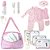 Bolsa Maternidade Rosa c Roupa+Acessórios+Fralda Bebê Reborn - Imagem 1