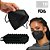 Kit Máscaras KN95 N95 Preta de Proteção Facial FFP2 - Imagem 1
