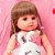 Boneca Bebê Reborn Menina Silicone Olhos Castanhos 42cm - Imagem 5