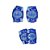 Kit Proteção Capacete Azul Com Joelheiras e Cotoveleiras - Imagem 3