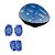 Kit Proteção Capacete Azul Com Joelheiras e Cotoveleiras - Imagem 1