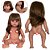 Boneca Bebê Reborn 100% Silicone Cabelos Castanhos 12 Itens - Imagem 4
