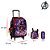 Kit Mochila Infantil Escolar Vingadores Avengers Com Rodinha - Imagem 3