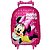Kit Mochila Escolar Infantil Minnie Mouse Disney De Rodinha - Imagem 6