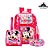 Kit Mochila Escolar Infantil Minnie Mouse Disney De Costas - Imagem 1