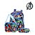 Kit Mochila Infantil Escolar Avengers Marvel Azul de Costas - Imagem 1