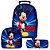 Mochila Masculina Rodinha Infantil Mickey Lancheira Estojo - Imagem 1