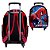 Mochila Infantil Rodinha Spider Man Com Lancheira Estojo - Imagem 5