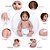 Boneca Bebê Reborn De Silicone Cabelo Fio a Fio Pode Banho - Imagem 4