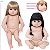 Bebê Boneca Gêmeas Reborn Pode Dar Banho Enxoval Completo - Imagem 6