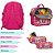 Kit Mochila Infantil Feminina Barbie Juvenil Lancheira Rosa - Imagem 6