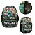 Mochila Infantil Masculina De Costas Minecraft Juvenil Verde - Imagem 1