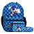 Mochila Infantil Masculina Sonic Com Lancheira Térmica Azul - Imagem 1