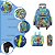 Kit Mochila Infantil Masculina Rodinha Toy Story G Cor Azul - Imagem 3