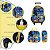 Kit Mochila Infantil Masculina Rodinha Batman 3D Resistente - Imagem 3