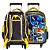 Kit Mochila Infantil Masculina Rodinha Batman 3D Resistente - Imagem 6