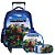 Kit Mochila Infantil Minecraft Rodinha 3D Lancheira Estojo - Imagem 1