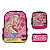 Kit Mochila Infantil Feminina Costas Barbie Tam G Cor Rosa - Imagem 1