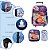 Kit Mochila Infantil Masculina PK XD Rodinhas Tam G Cor Azul - Imagem 3