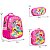 Kit Mochila Infantil Menina Princesas 3D Costas Reforçada - Imagem 4