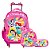 Kit Mochila Infantil Feminina Princesas 3D Rodinhas Toys 2U - Imagem 1