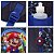Mochila Infantil Masculina Super Mario 3D Costas Led Tam G - Imagem 6