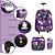 Kit Mochila Infantil Menina Rodinha Wandinha Juvenil Tam G - Imagem 2