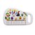 Piano Infantil Teclado Musical Educativo Animais Cor Branco - Imagem 1
