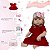 Bebê Reborn Realista Menina Loira Vestido Vermelho 20 Itens - Imagem 4