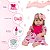 Boneca Bebê Reborn Loira Vestido Flamingo Kit 13 Acessórios - Imagem 3