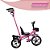Triciclo Infantil Com Empurrador Rosa 7631 - Zippy Toys - Imagem 4
