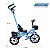 Triciclo Infantil Com Empurrador Azul 7630 - Zippy Toys - Imagem 6