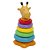 Girafa Colorida Educativa Para Bebê Mundo Mágico Homeplay - Imagem 1