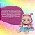Boneca Rainbow Surprise Cabelo Rosa Articulada Cotiplás - Imagem 2