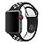 Pulseira Silicone  Esportivo Para Apple Watch 42mm - Preto com Branco - Imagem 1