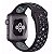 Pulseira Silicone Esportiva Para Apple Watch  42 mm- Preto/Cinza - Imagem 2