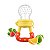 Chupeta Alimentadora Bico Para Bebê - Mordedor Papinha Frutas Amarelo - Imagem 1