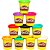 Kit 10 Massinha de Modelar Play-Doh Infantil Com Cores Sortidas - Imagem 1