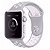 Pulseira Silicone Esportiva Para Apple Watch 42mm - Cinza/Branco - Imagem 1