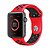 Pulseira Silicone Esportiva Para Apple Watch 42mm Vermelho/Preto - Imagem 1