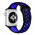 Pulseira Silicone Esportiva Para Apple Watch 42mm Preto/Azul - Imagem 2