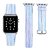 Pulseira Couro Colorido Para Apple Watch 42mm Azul - Imagem 2