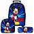 Kit Mochila Escolar Infantil 3d Mickey Mouse Disney Com Rodinhas - Imagem 1