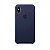 Capa Iphone XR Silicone Case Apple Azul Escuro - Imagem 1