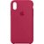 Capa para iPhone X em Silicone Apple Vermelha - Imagem 1