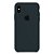 Capa Iphone XS Silicone Case Apple Azul Marinho - Imagem 1