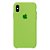 Capa Iphone X Silicone Case Apple Verde - Imagem 1