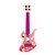 Brinquedo Guitarra Infantil Rock Bass 4 Cordas - Rosa - Imagem 2