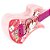 Brinquedo Guitarra Infantil Rock Bass 4 Cordas - Rosa - Imagem 3