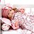 Boneca Bebe Reborn Yasmin Floral Millie Cegonha Reborn Dolls Mais 24 Acessórios 48cm - Imagem 1